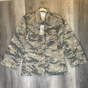 NEW US Air Force Women's Utility Coat USAF ABU Tiger Stripe Field Jacket 4R